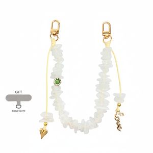 Romantic Series Daily Letter Heart Beads Acrylic Phone Chain h5