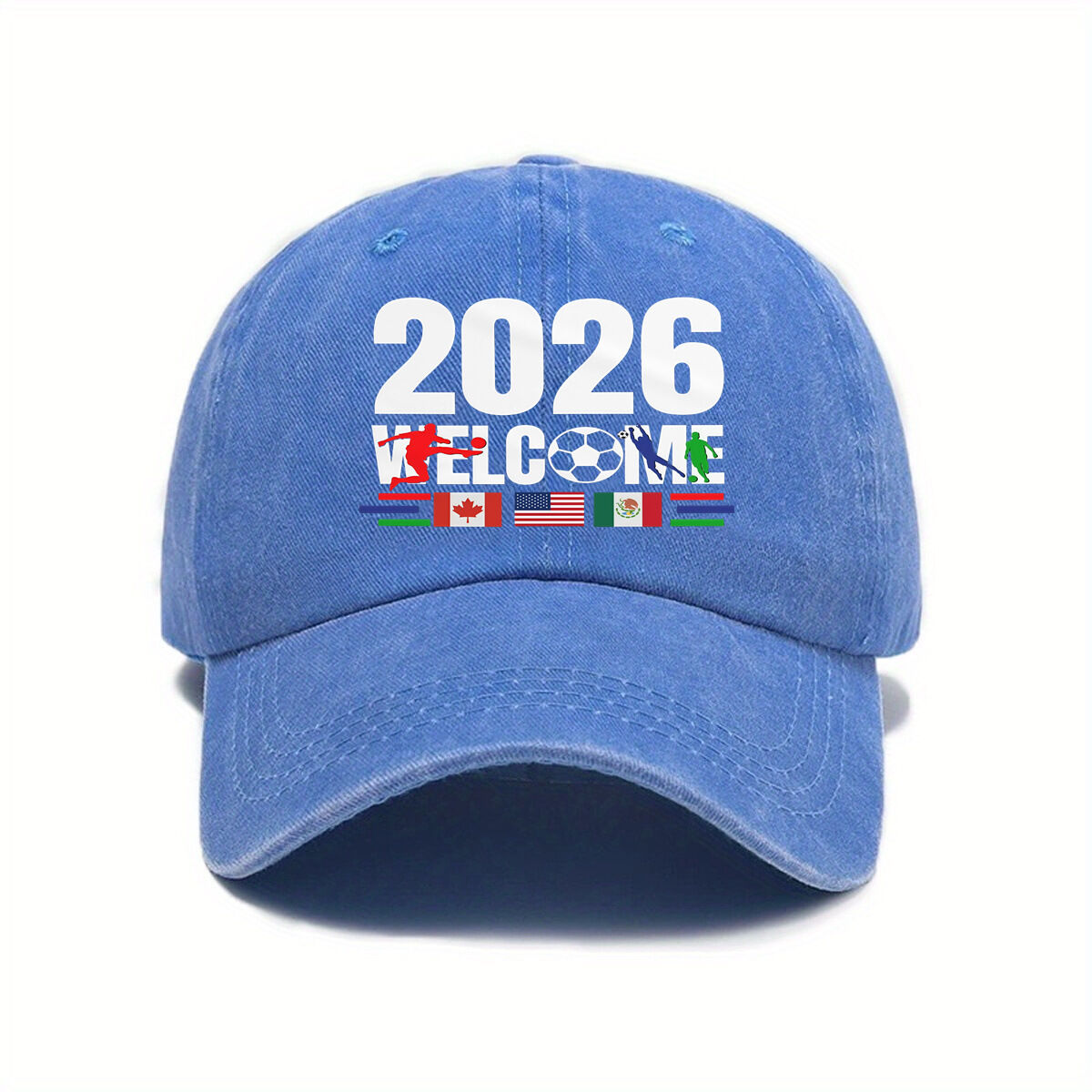 2026 FIFA World Cup Canada - Mexico - USA Washed - Print Baseball Cap
