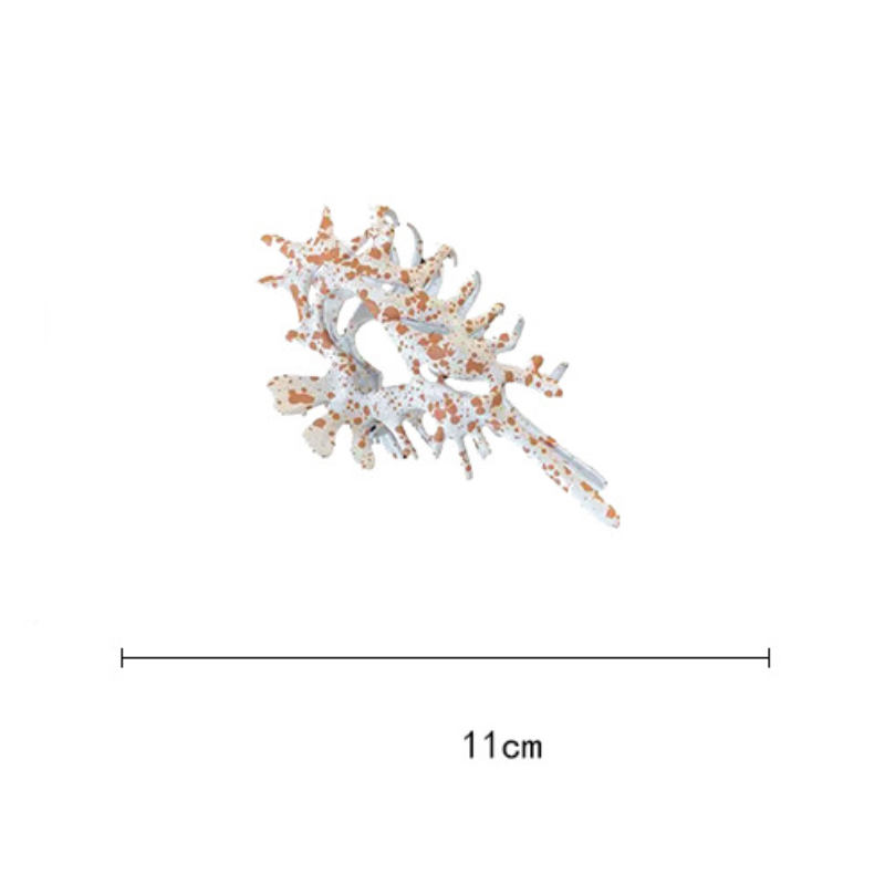 Romantic Series Vacation Irregular Shape Solid Color Oceanic Style Polka Dots Shell Plastic Hair Claws Picture2