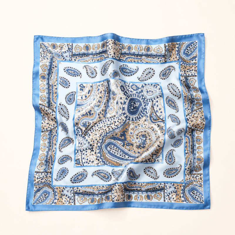 Simple Series Casual Solid Color Paisley Pattern Polyester Summer Scarves