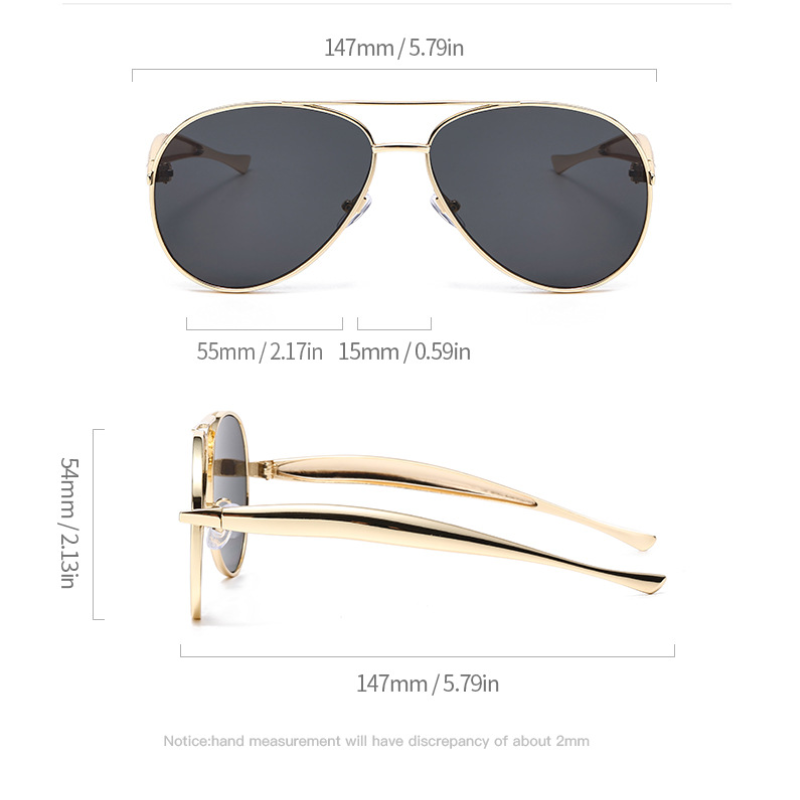 Simple Series Retro Solid Color Sunglasses h5 Picture2