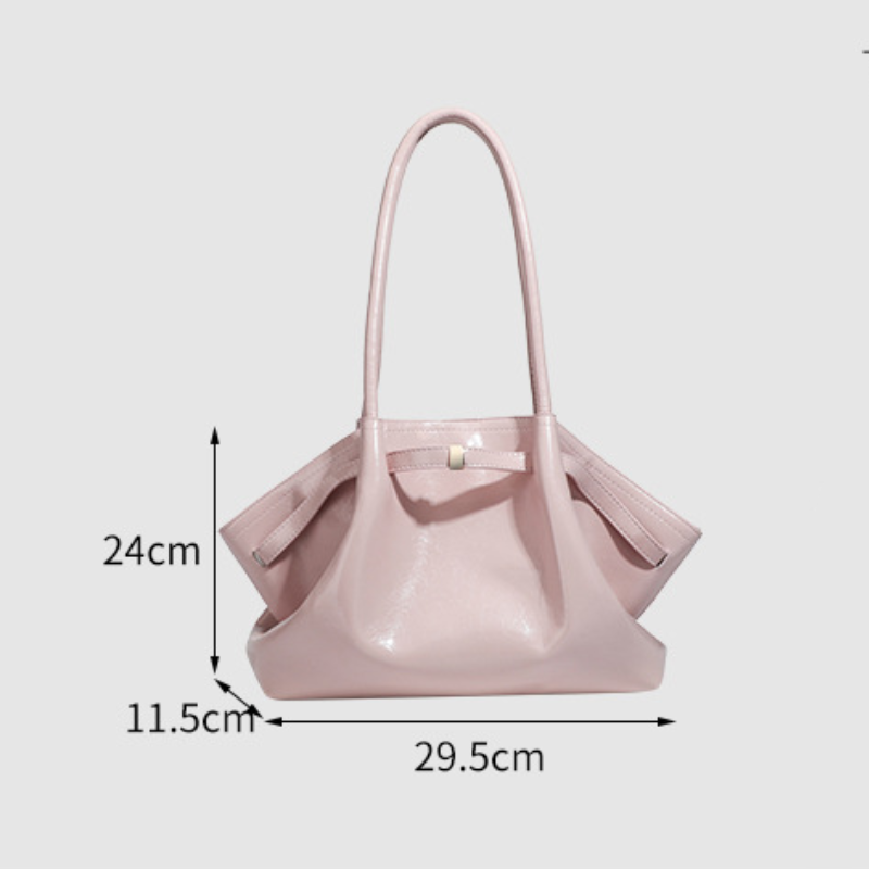 Minimalist Style Metal Hardware Solid Color Women's Pillow Bag h5Picture2