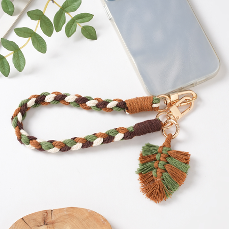 Ethnic Series Bohemian Mixed Color Woven Polyester Phone Chain 2