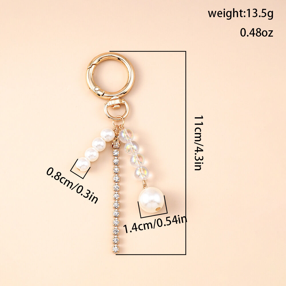 Luxurious Series Elegant Irregular Shape Oceanic Style Beads Chain Shell Starfish Alloy Rhinestone Artificial Pearl Bag Charms h5 