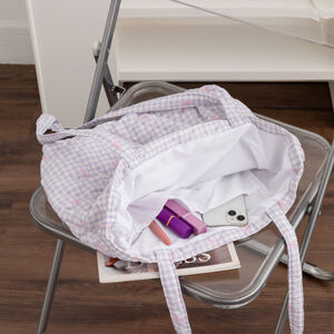 Casual Style Quilted Stitching Bow Knot Women's Tote Bag h5 Picture3