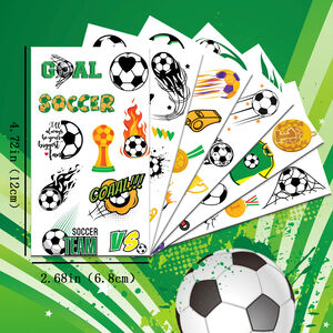 Simple Series Sports Cartoon Figure Football Tattoo Stickers h5 Picture2