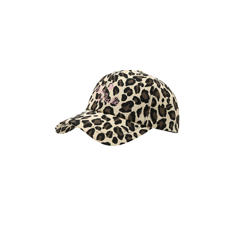 Baseballkappe aus Baumwolle mit Retro-Motiv und Leopardenmuster der Simple Series – mit Leopardenmotiv und Polka Dots