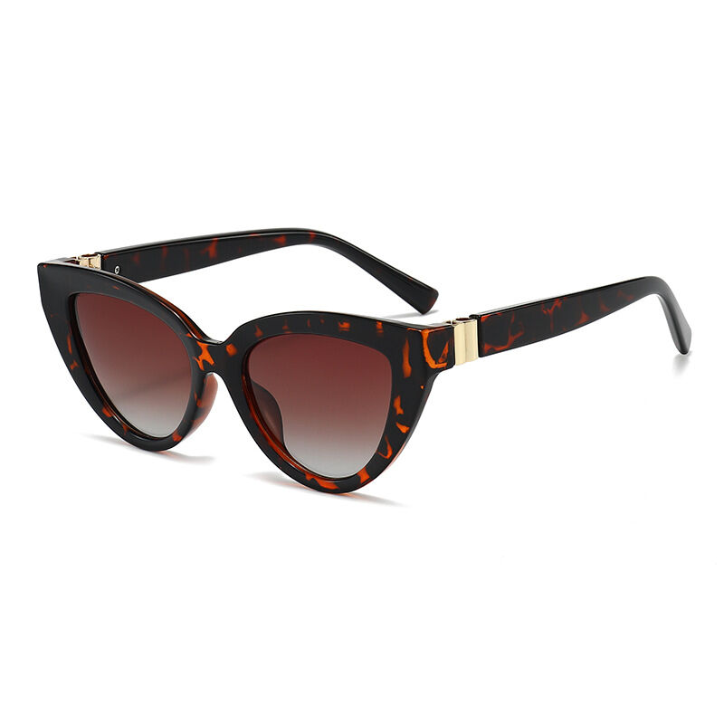 Simple Series Daily Leopard Print Mixed Color Gradient Color Unisex Sunglasses