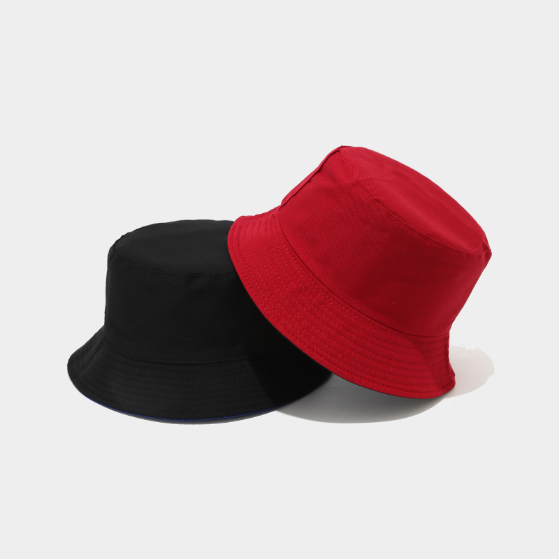 Simple Series Daily Solid Color Cotton Bucket Hats h5Picture3
