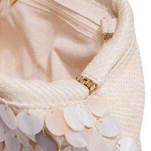 Evening Style Woven Solid Color Oceanic Style Woven Shell Sea Shells Women's Pillow Bag h5 Picture6