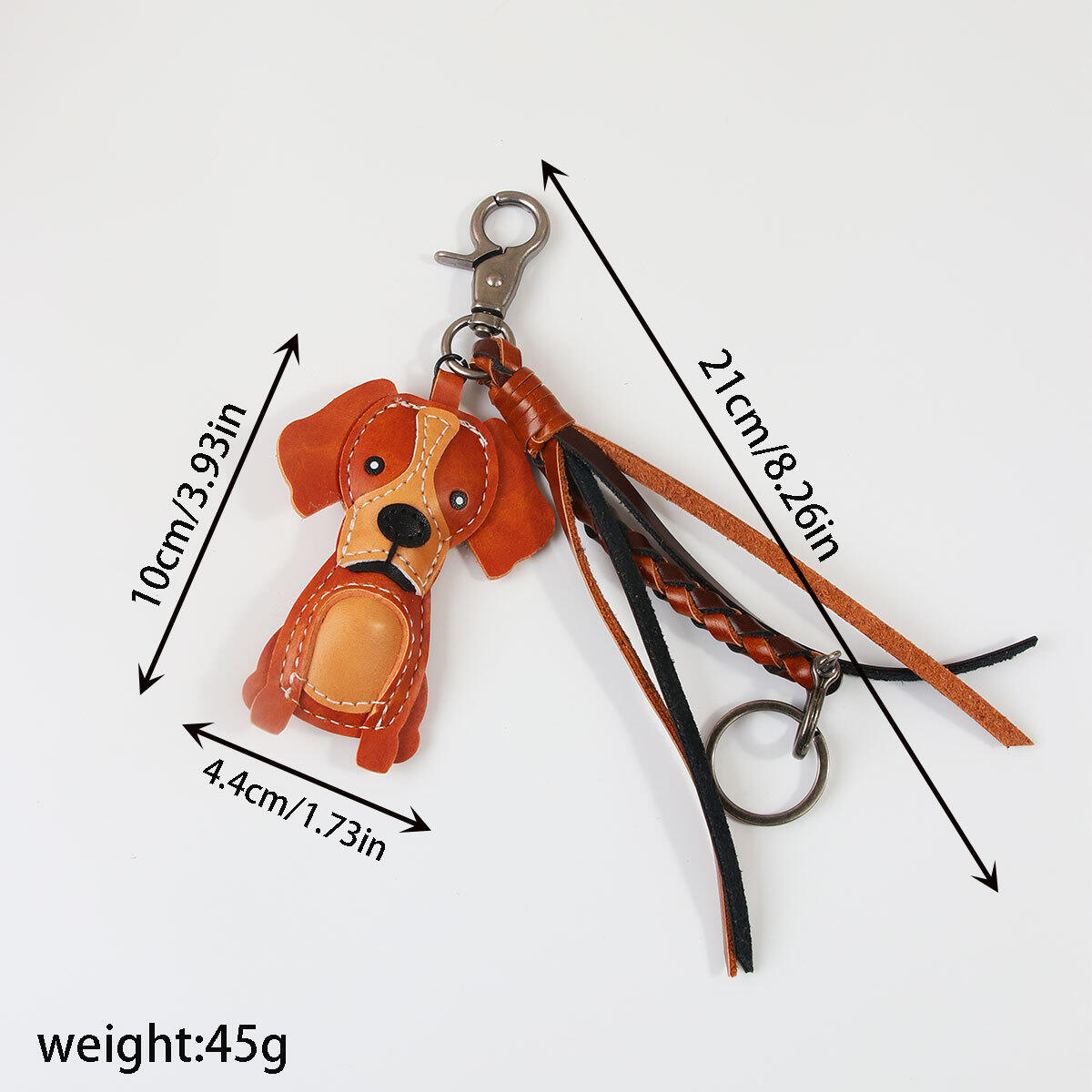 Simple Series Retro Animal Woven Pu Bag Charms h5