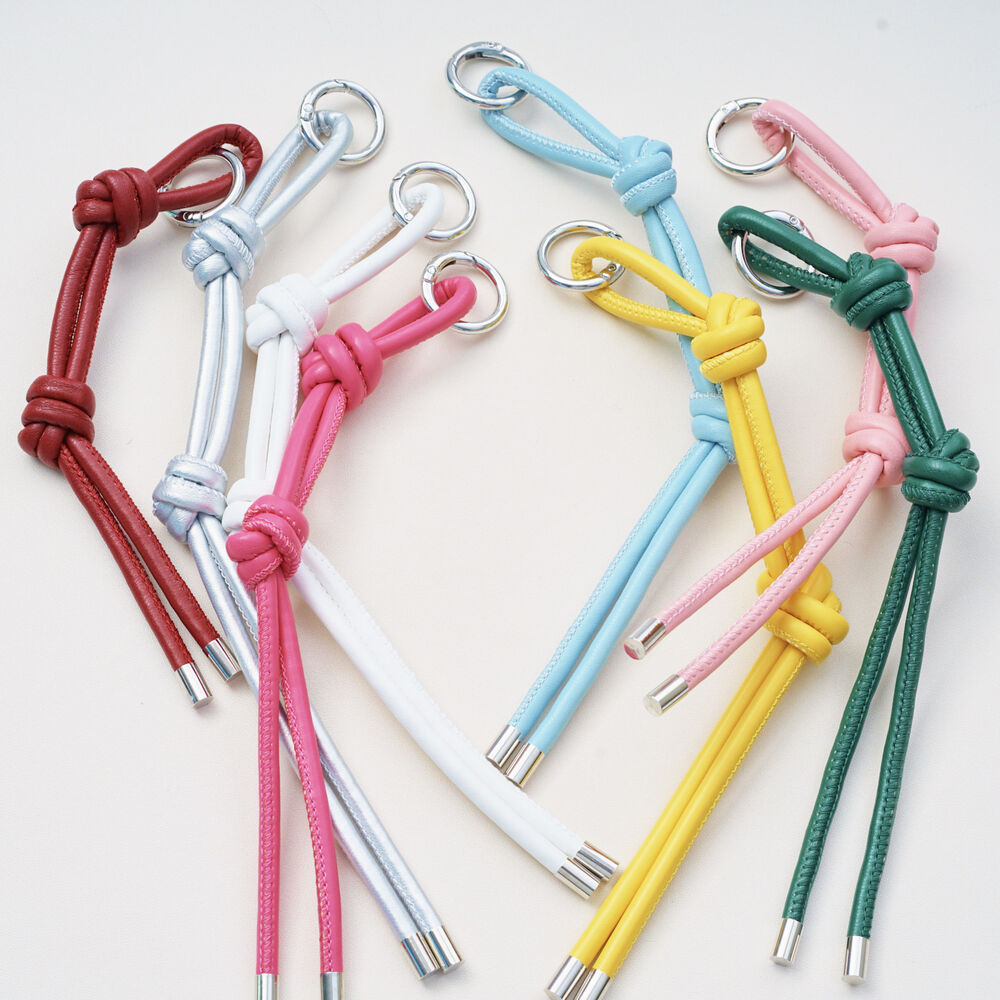 Simple Series Daily Solid Color Twist Pu Bag Charms h5Picture2