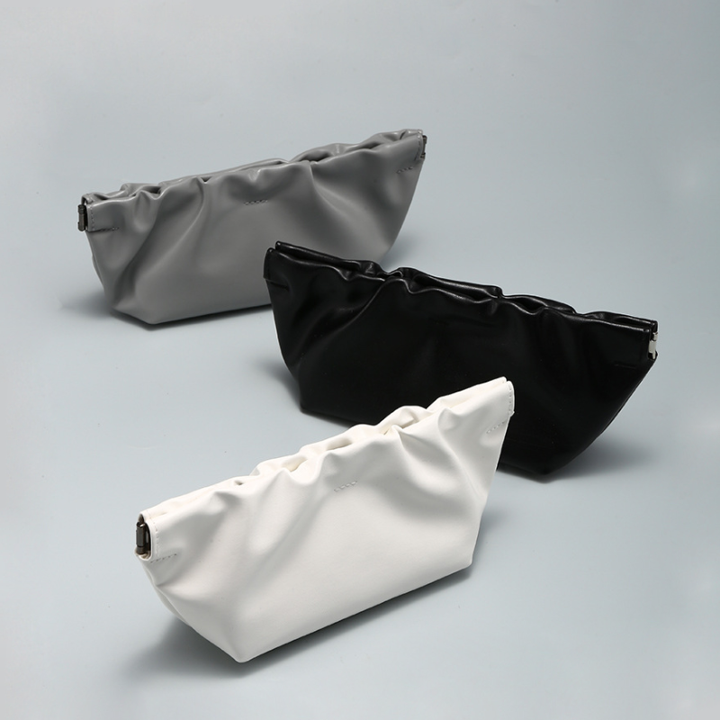 Simple Series Daily Solid Color Pu Sunglasses Storage Bag
