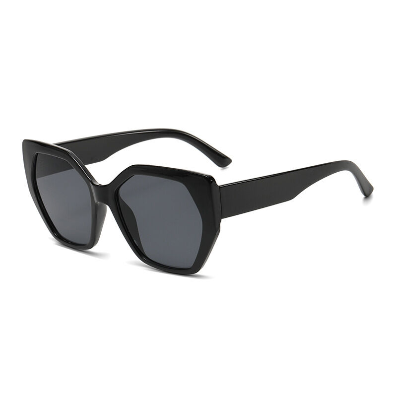 Simple Series Retro Solid Color Leopard Print Stripe Gradient Color Sunglasses 2