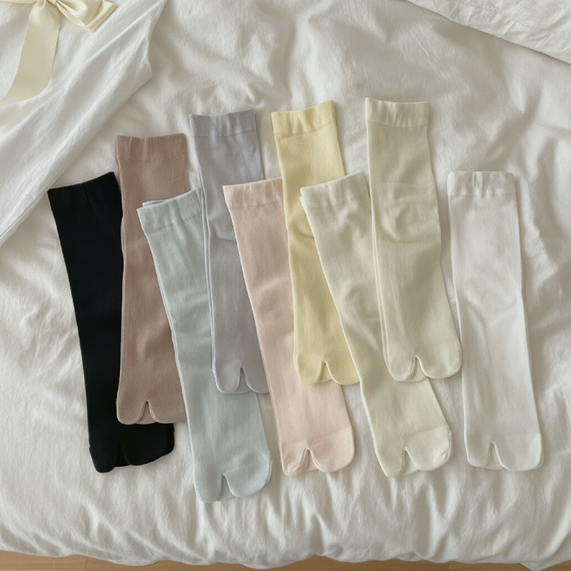 High Bounce Elegant Solid Color Mid-Calf Socks