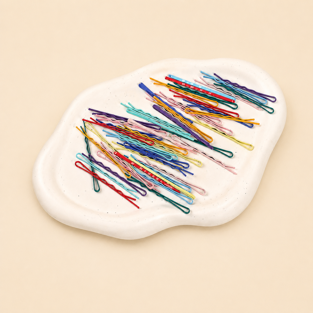 Simple Series Daily Solid Color Metal Hair Clips Picture2