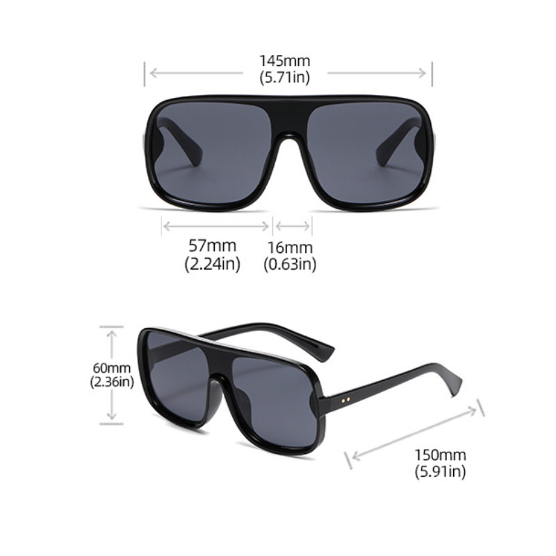 Simple Series Casual Solid Color Gradient Color Unisex Sunglasses Picture2