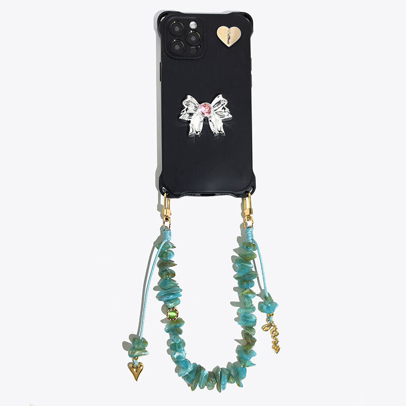 Romantic Series Daily Letter Heart Beads Acrylic Phone Chain Picture3