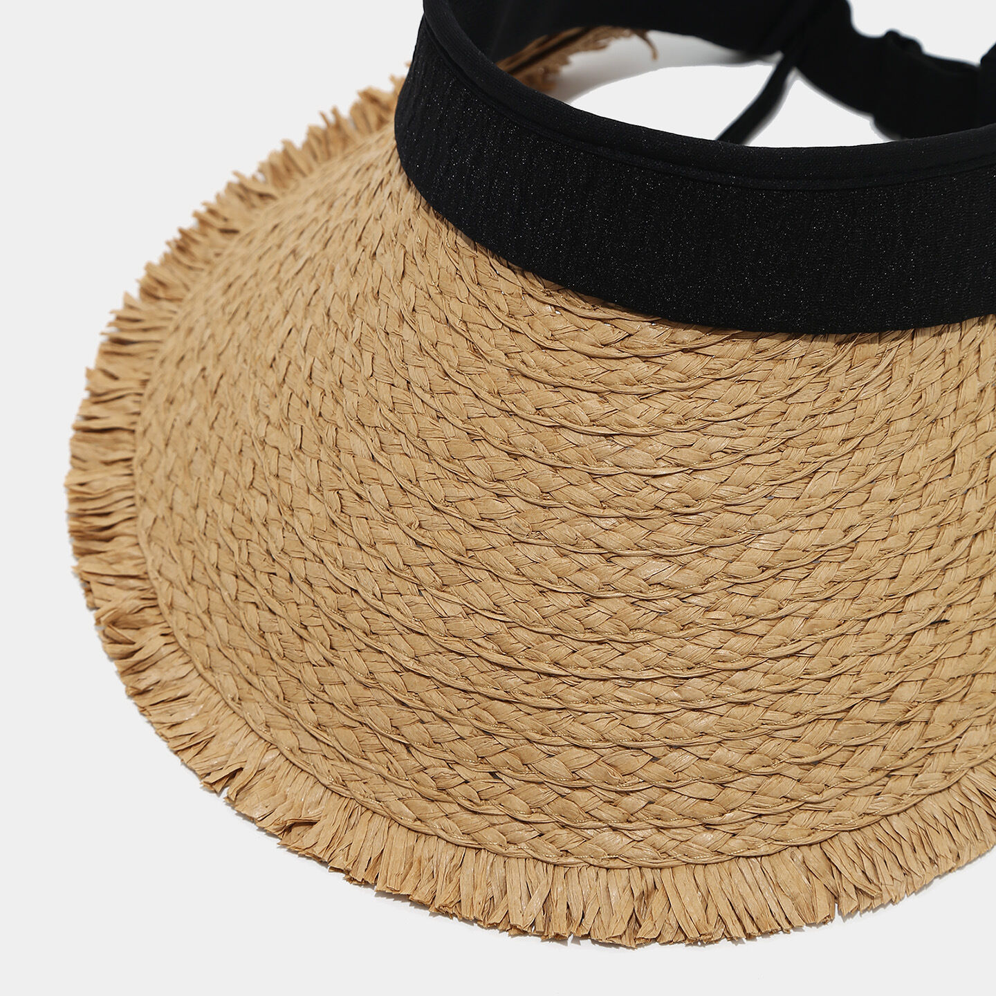 Simple Series Daily Solid Color Woven Raffia Straw Hats h5 Picture5