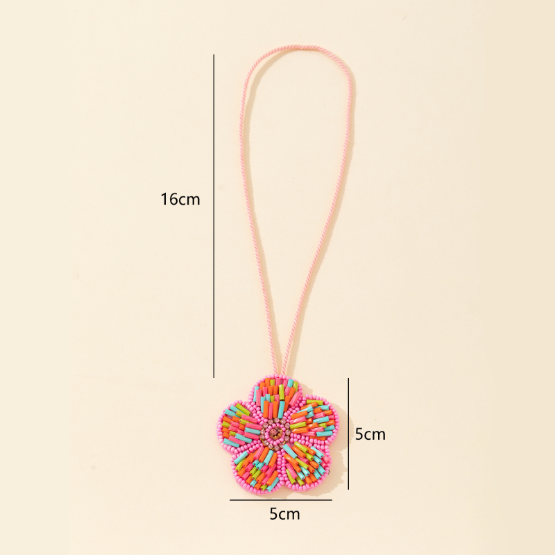 Ethnic Series Vacation Flower Beads Fabric Bag Charms h5