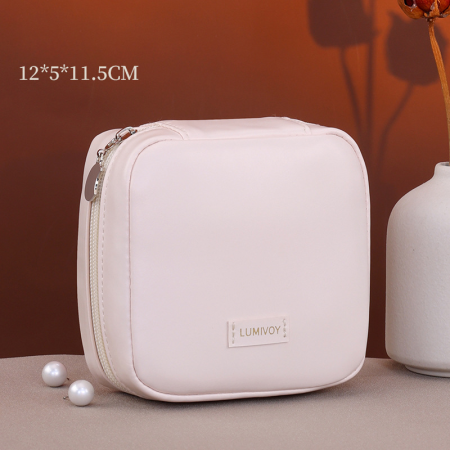 Simple Series Daily Letter Solid Color Pu Makeup Bags