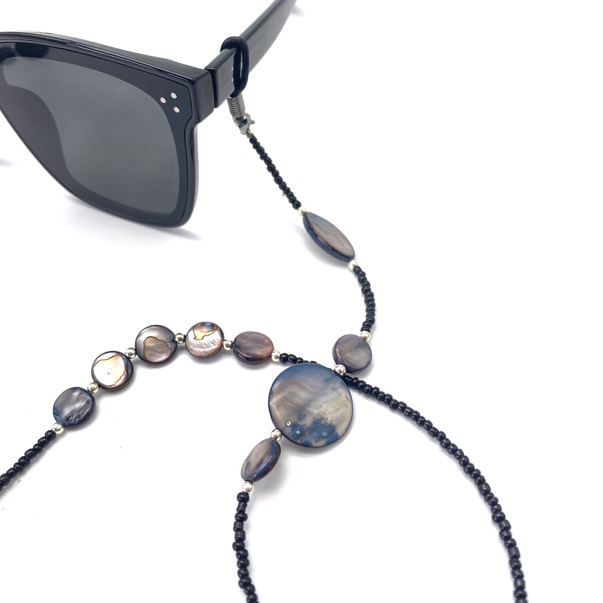 Simple Series Retro Solid Color Beads Shell Sea Shells Sunglasses Chains 2