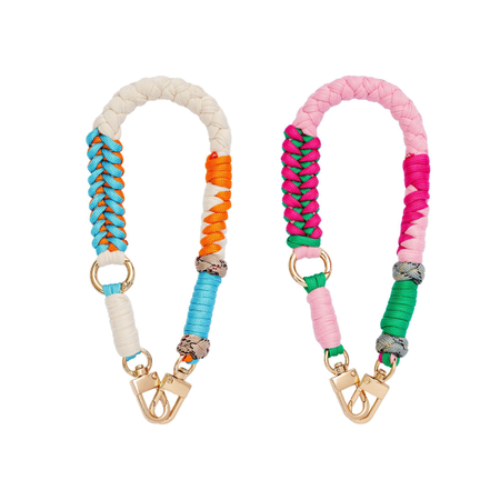 Simple Series Casual Twist Mixed Color Woven Cotton Phone Chain