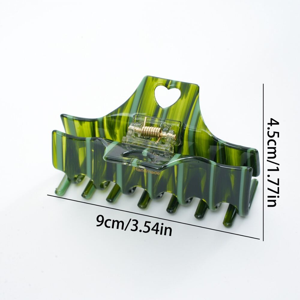 Simple Series Daily Solid Color Stripe Acetate Hair Claws Picture2