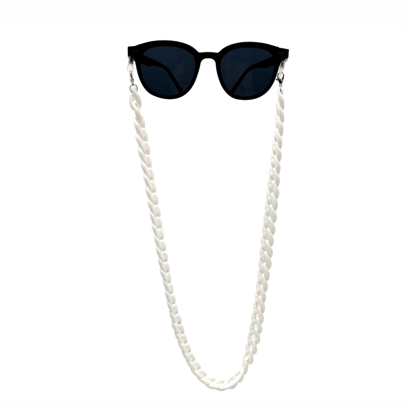 Simple Series Retro Solid Color Mixed Color Chain Acrylic Sunglasses Chains 2