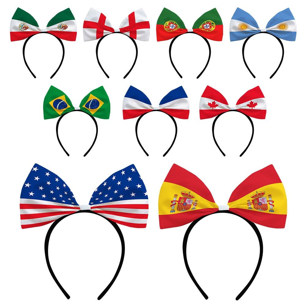 World Cup Football Headband with Bows