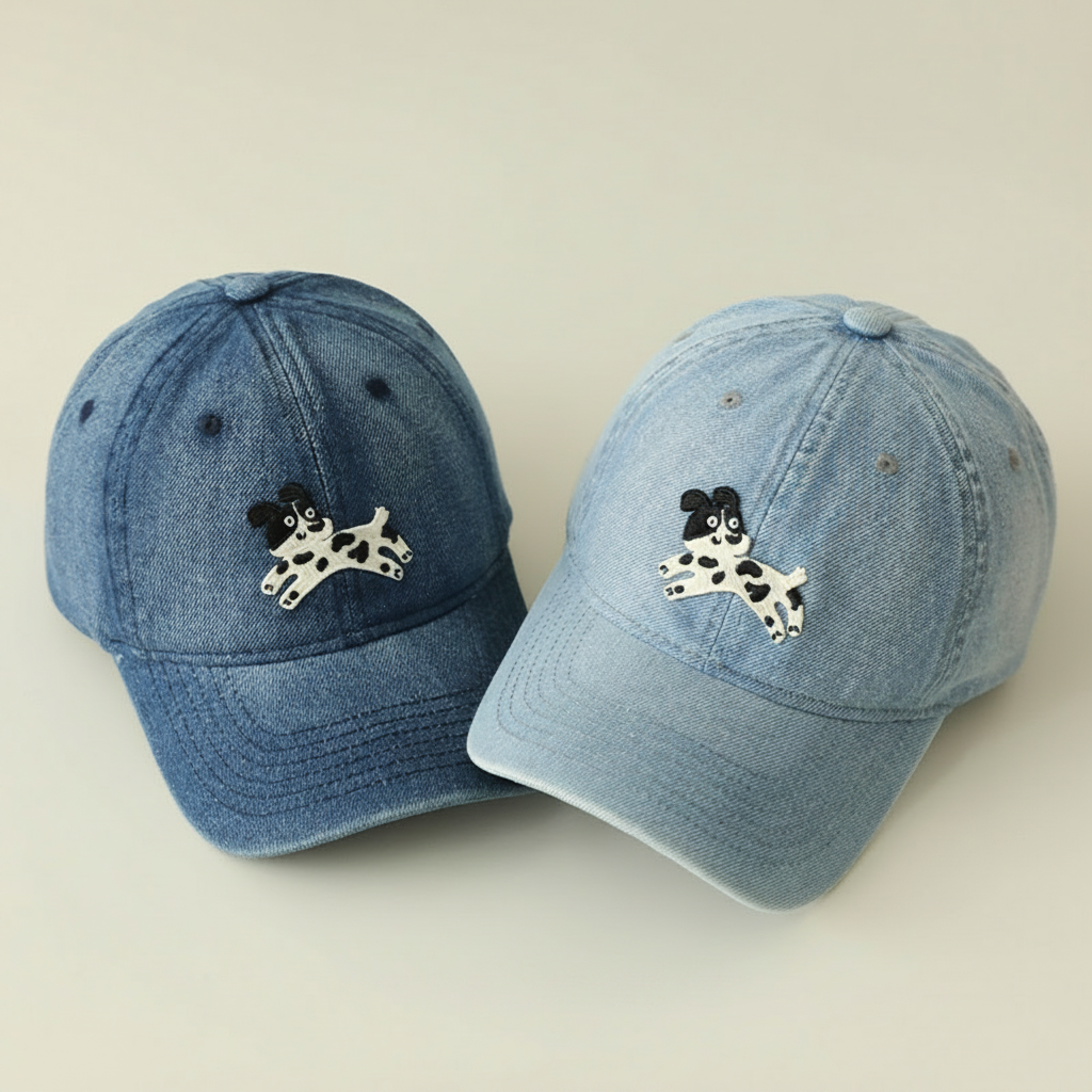 Simple Series Puppy Cartoon Cotton Hats Picture2