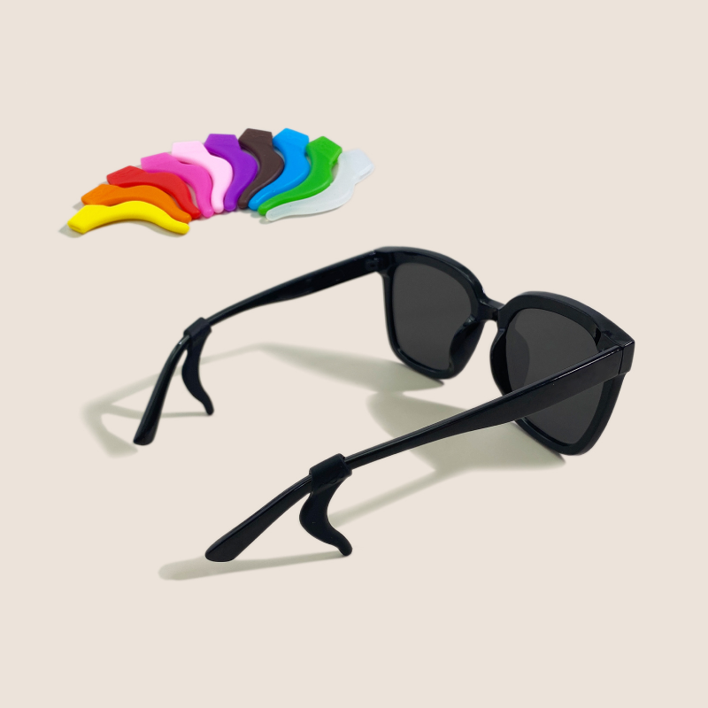 Simple Series Daily Solid Color Silica Gel Glasses Ear Hooks Anti-slip Ear Covers