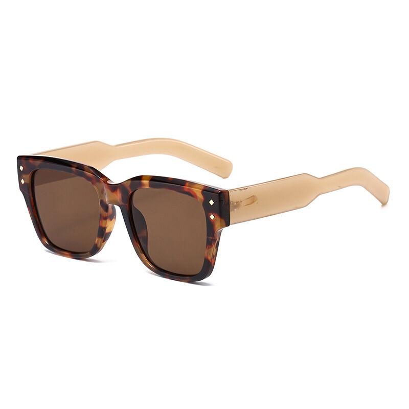 Simple Series Retro Solid Color Geometric Shape Sunglasses