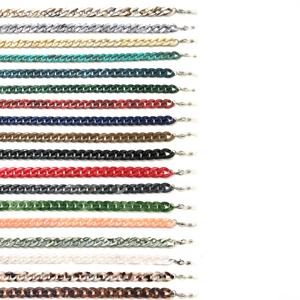 Simple Series Retro Solid Color Mixed Color Chain Acrylic Sunglasses Chains h5 Picture3