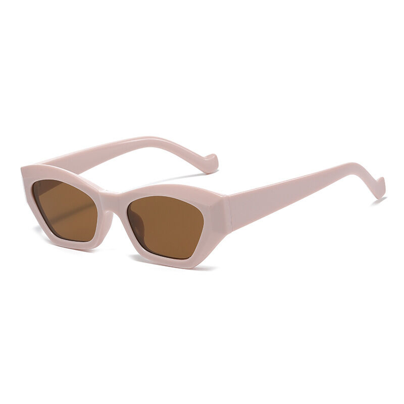 Simple Series Retro Solid Color Leopard Print Sunglasses h5 Picture3