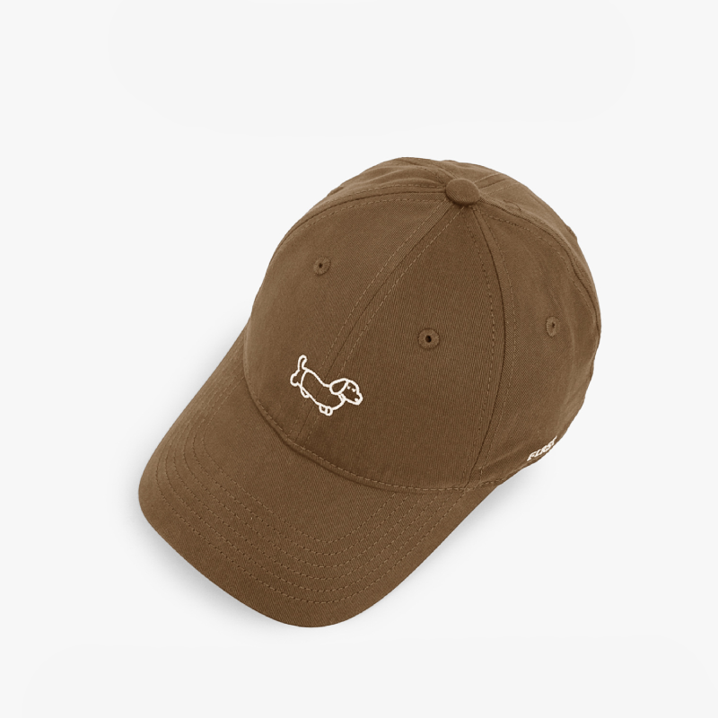 Simple Series Sweet Dachshund Solid Color Cotton Baseball Cap h5Picture2