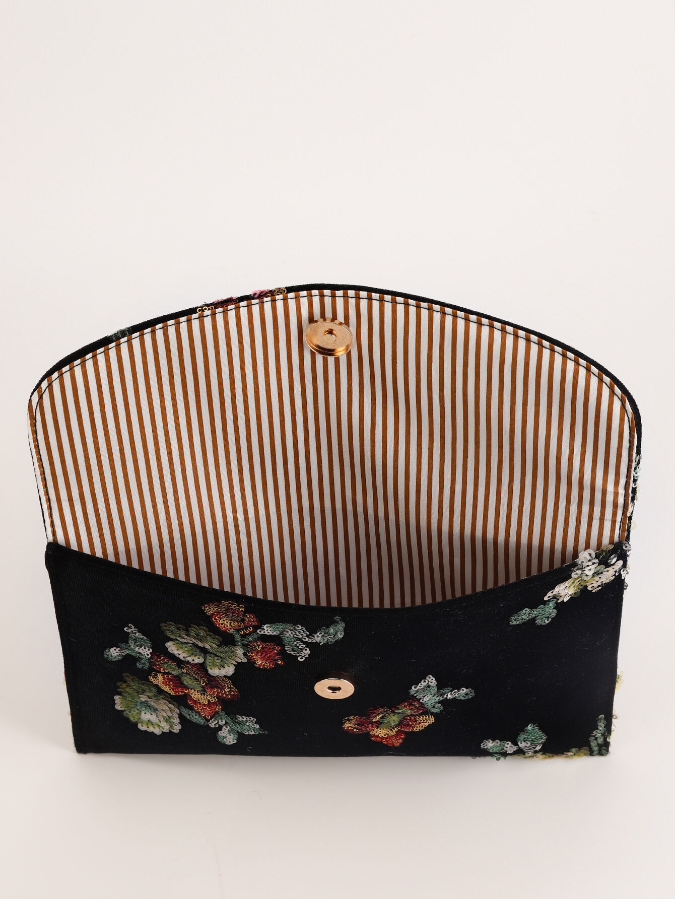 Sac à main pour femme, style soirée, orné de sequins et de perles florales, en polyester. h5 Image3