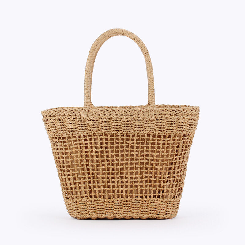 Vacation Style Woven Solid Color Woven Raffia Women's Square Bag
