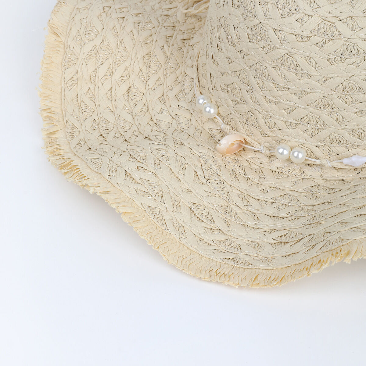 Romantic Series Vacation Oceanic Style Woven Shell Starfish Raffia Women's Straw Hats h5Picture5