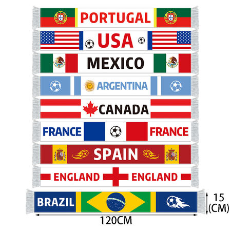 World Cup Football Flag Scarfs