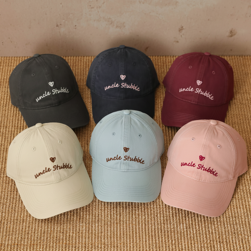 Simple Series Casual Baseballkappe mit Herzmotiv, einfarbig, aus Baumwolle