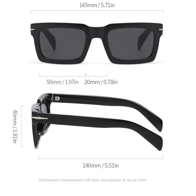 Simple Series Daily Solid Color Leopard Print Unisex Sunglasses Picture2