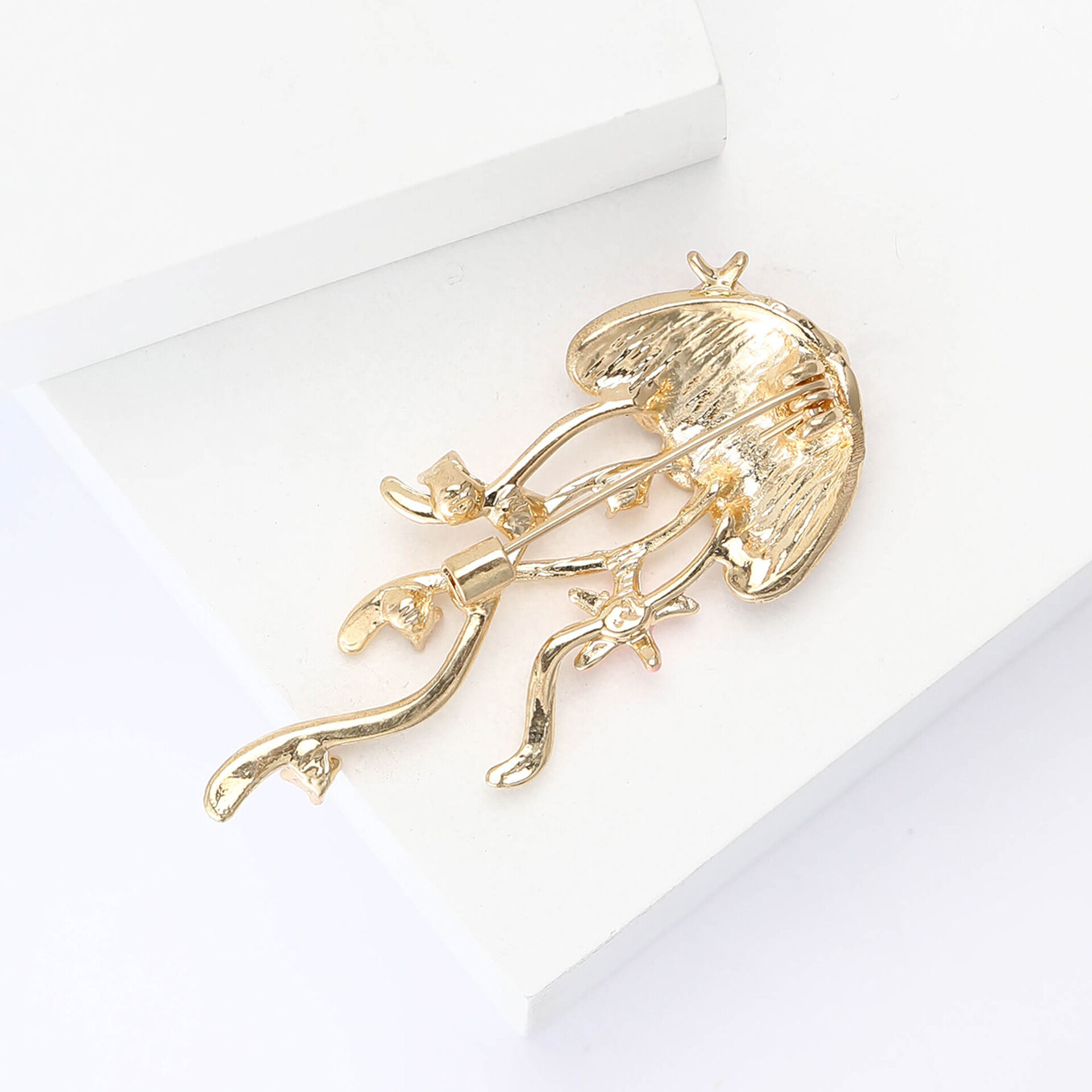 Luxurious Series Sweet Jellyfish Oceanic Style Rhinestone Rhinestone Brooches Picture3