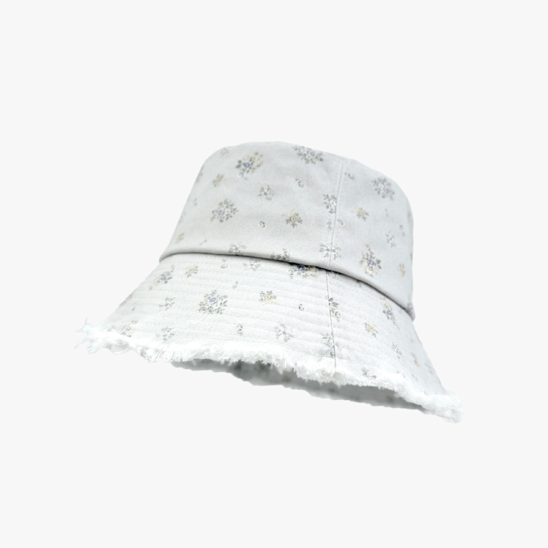 Simple Series Sweet Flower Cotton Women's Bucket Hats h5 