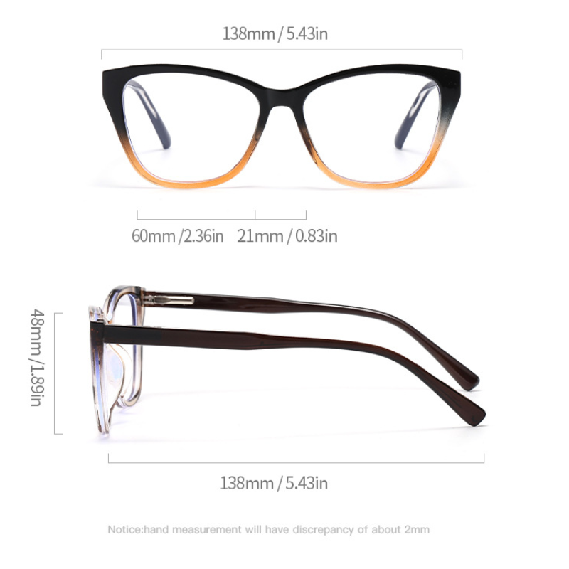 Simple Series Daily Leopard Print Mixed Color Gradient Color Unisex Optical Glasses h5 Picture2