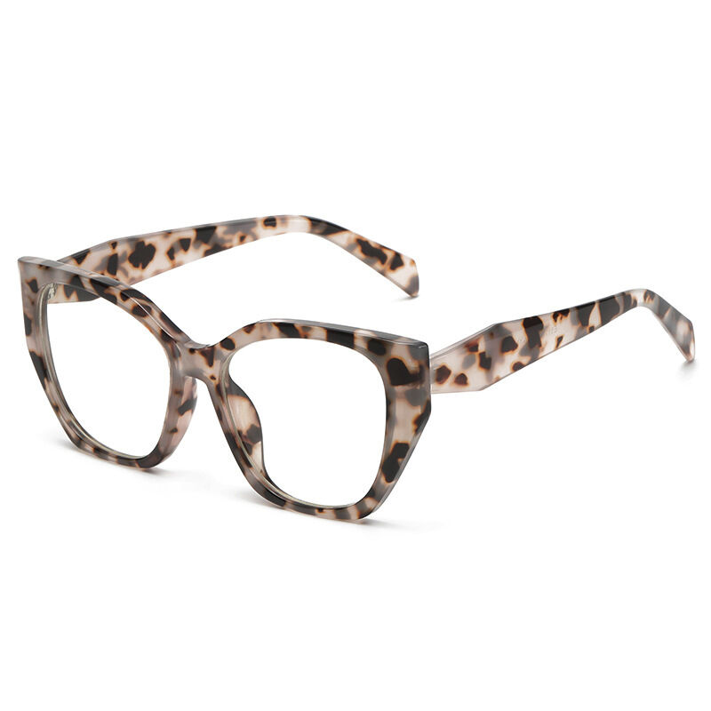 Simple Series Daily Solid Color Leopard Print Mixed Color Optical Glasses