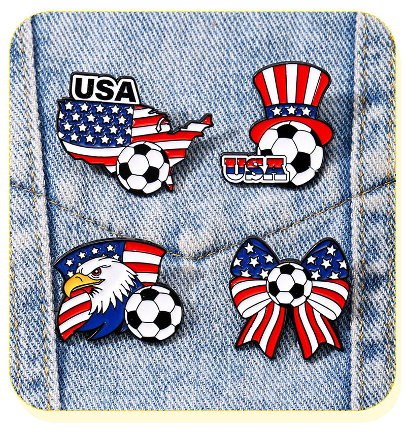Simple Series Sports Cartoon Plant Football Alloy Brooches h5 Picture2