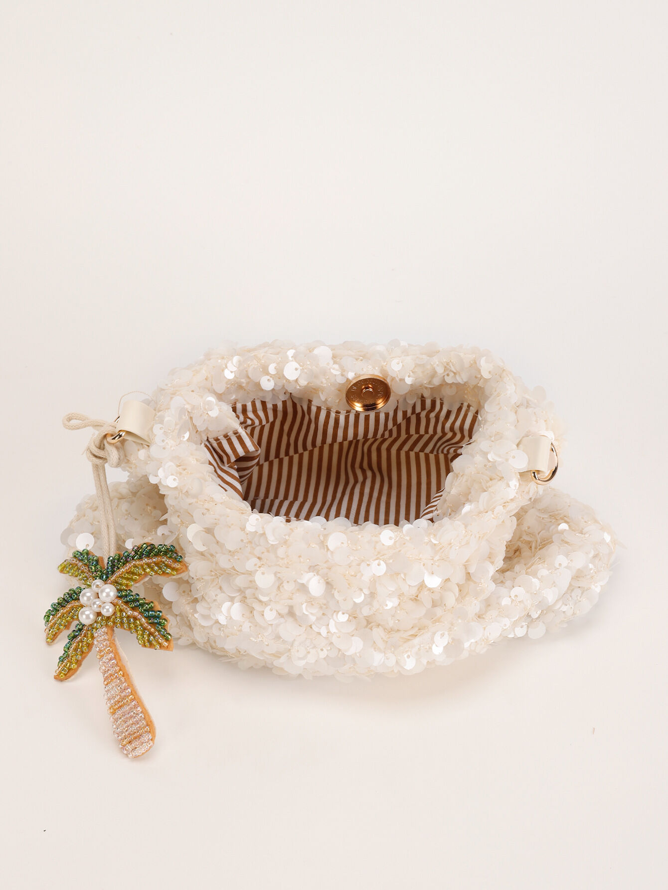 Borsa da ascella da donna in PVC tinta unita con paillettes, stile serale. h5 Immagine5