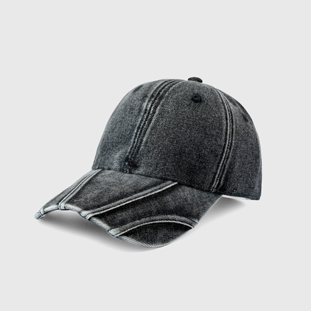 Simple Series Retro Solid Color Patchwork Cotton Baseball Cap 2