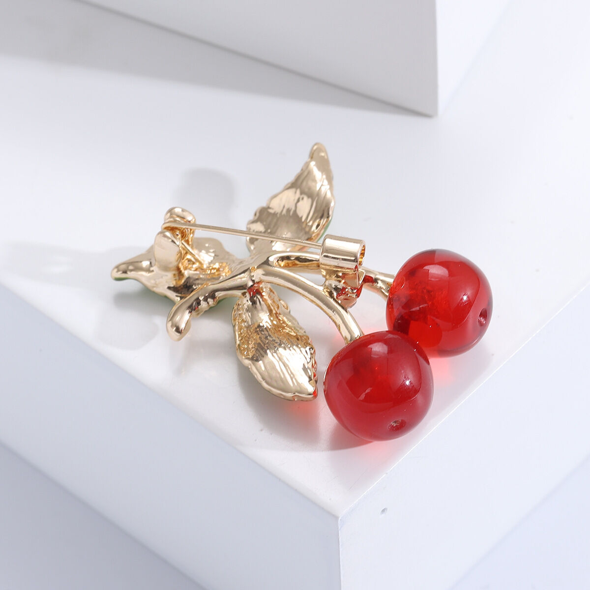 Simple Series Sweet Cherry Alloy Brooches h5 Picture4